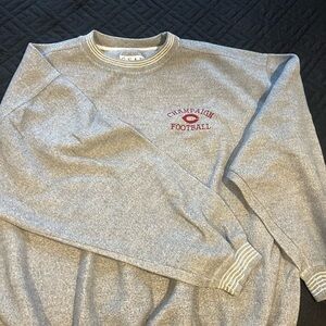 Gear For Sports Gray Champaign Football Crewneck Sweater